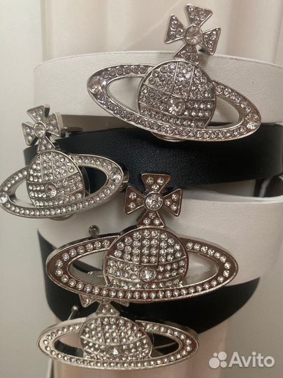 Vivienne westwood ремень (черный, белый)