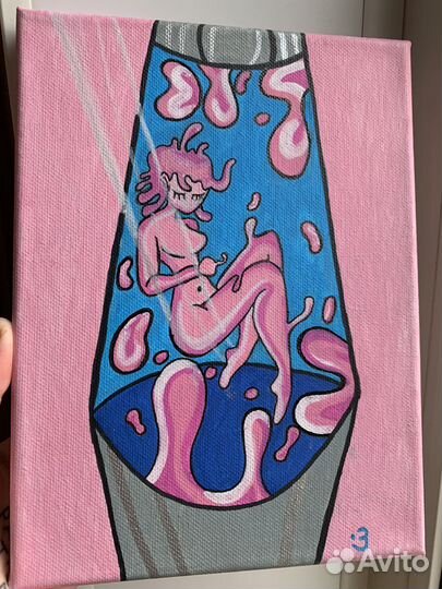 Девушка в лавалампе