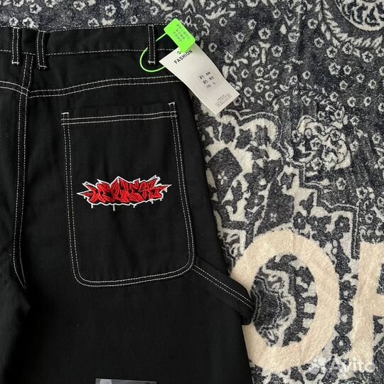 Шорты Wexwear jnco y2k широкие джинсовые