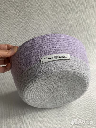 Корзинка из хлопкового шнура