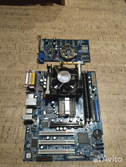 Комплект материнская плата 478 сокет