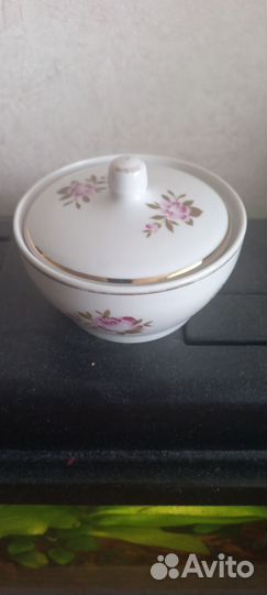 Сахарница фарфор вербилки СССР