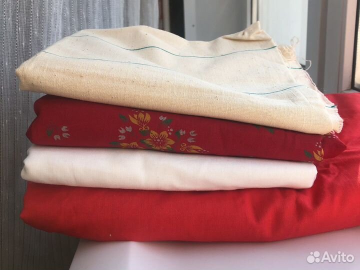Отрез ткани лен СССР