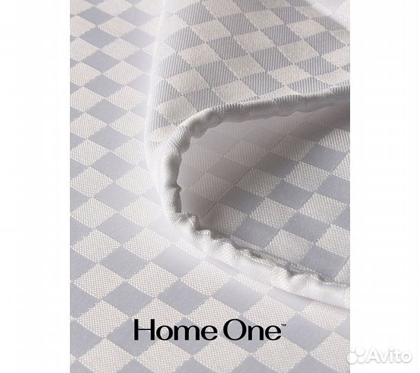 Штора для ванной Home One Checkered, 180х180, поли