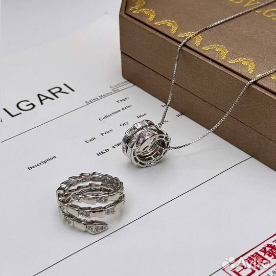 Кольцо bvlgari serpenti