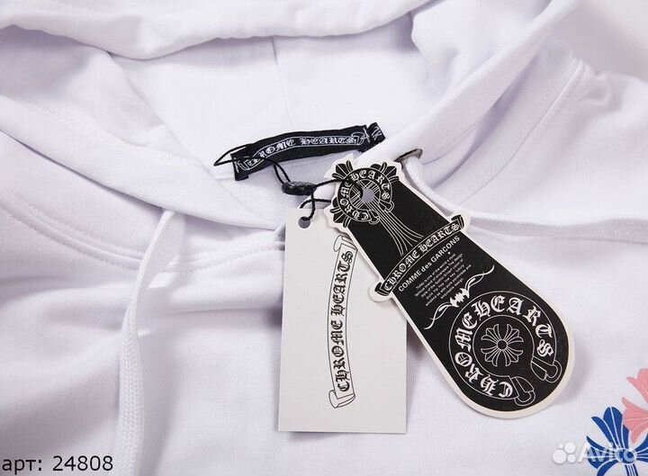 Худи Chrome Hearts белое