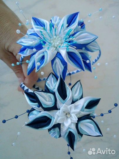 Ободки для волос с цветами