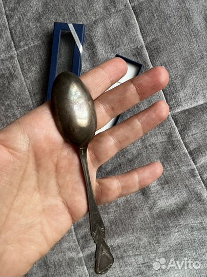 Ложка чайная серебро новая