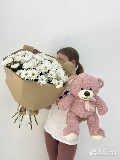 Букет и медведь