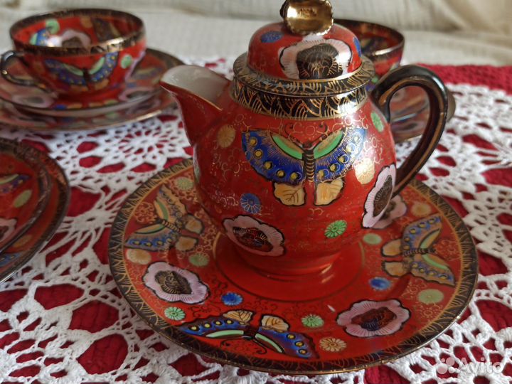 Антикварный чайный сервиз Япония 1930-1940 г.г