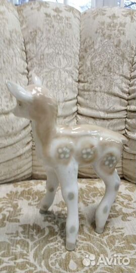 Статуэтка Оленёнок Дулево. Редкость