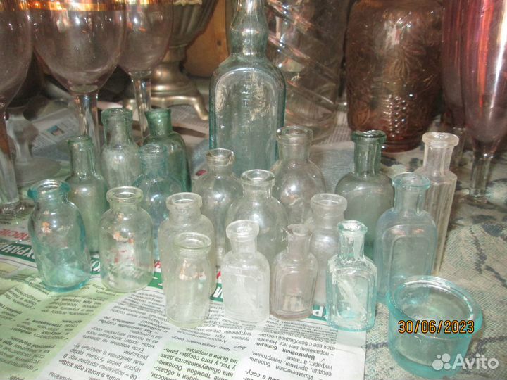 Набор аптекарских пузырьков СССР