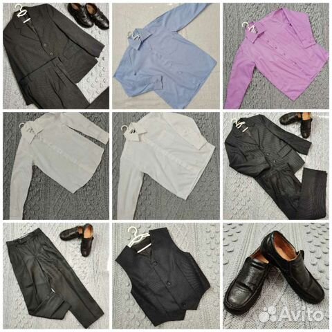 Школьные костюмы, брюки, рубашки
