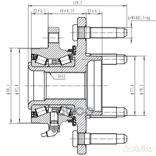 Ступица пер Cadillac Escalade 06, Chevrolet