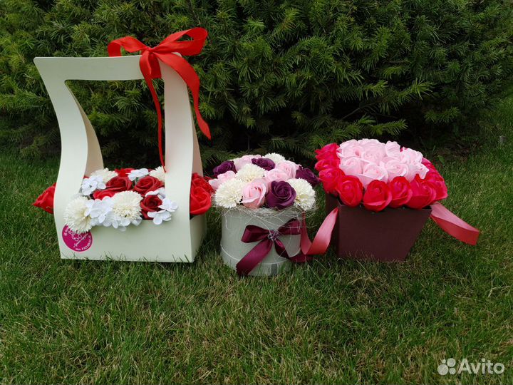 Мыльные цветы, розы из мыла