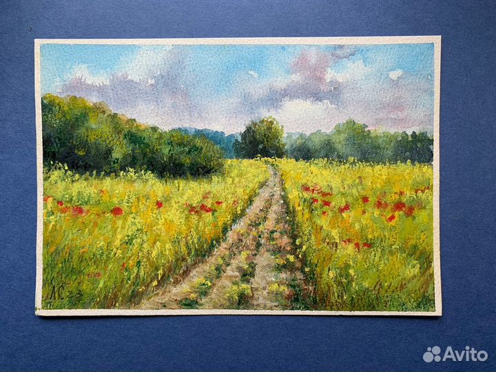 Картины пастелью и акварелью разные