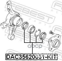 Подшипник ступицы колеса (ремкомплект) зад
