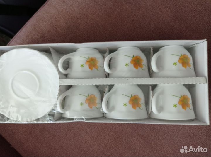 Чашка с блюдцем кофейная