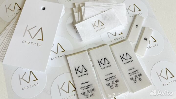 Бирки печать для одежды