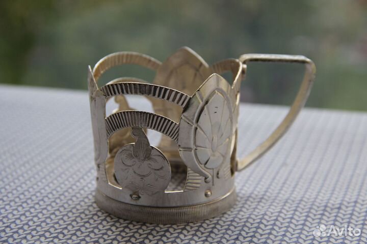 Подстаканник Тюльпан Алюминий СССР