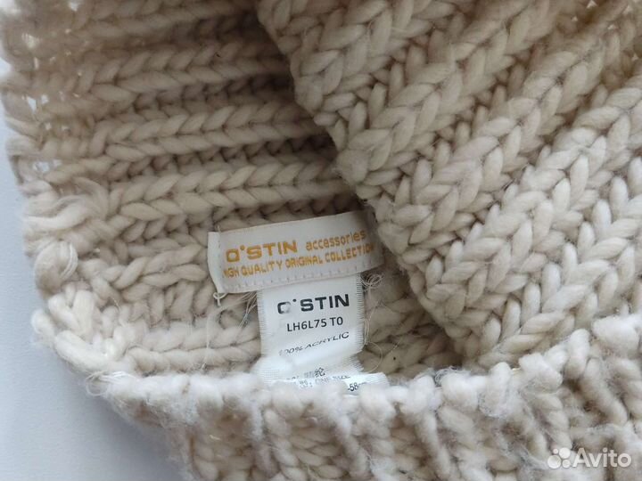 Тёплые вязаные шапки на взрослого