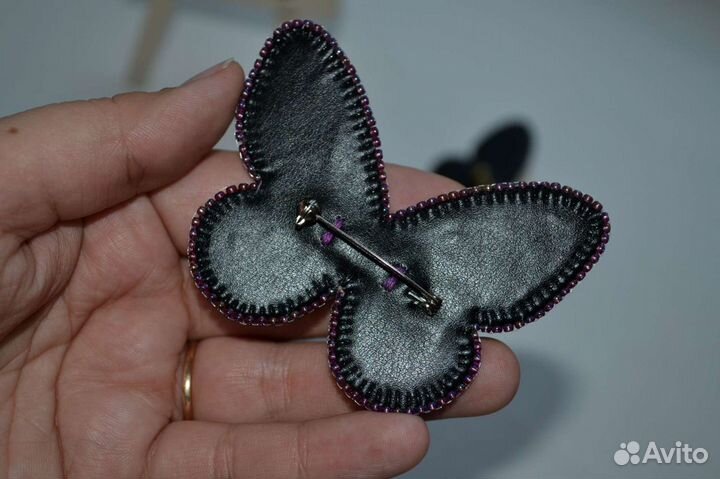 Брошь ручной работы Бабочка