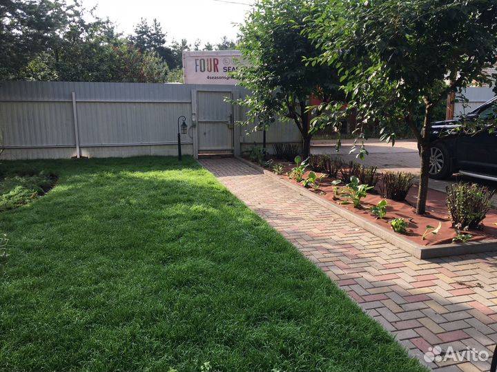 Рулонный газон элитный под ключ