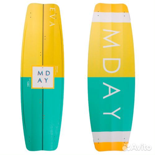 Кайтборд Mday Eva 22 132 см, желтый