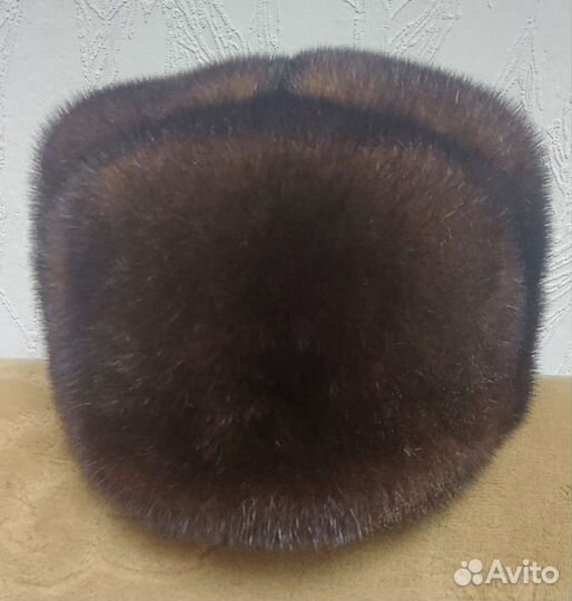 Норковая шапка мужская,ог59,в идеале