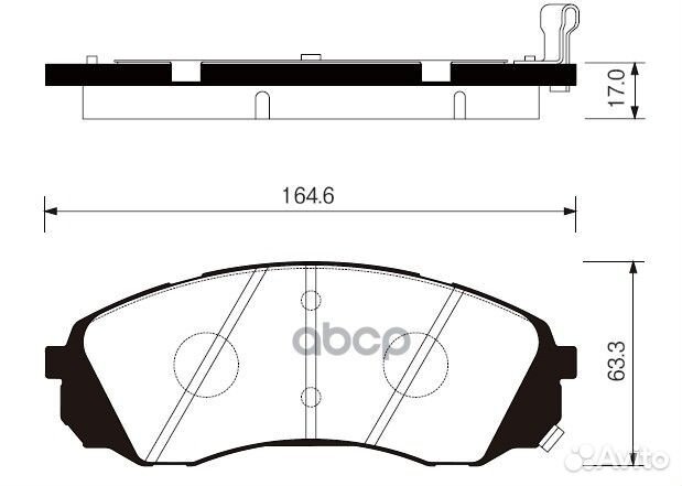 Колодки тормозные дисковые SP1238 Sangsin brake