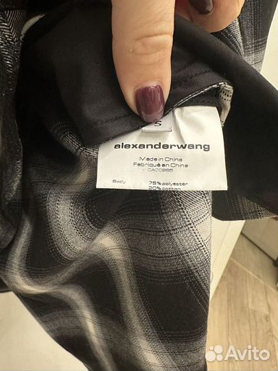 Рубашка с поясом Alexander Wang