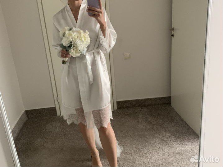 Халат свадебный