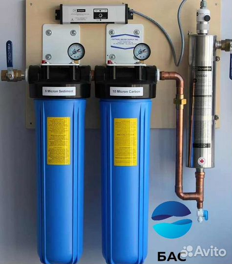 Очистка воды из скважины/Водоочистка