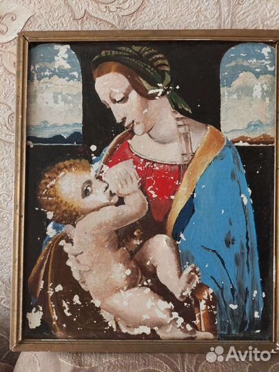 Картина советских времен, винтаж, масло