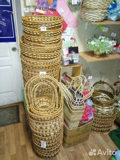 Плетеная посуда бамбук арт. 1100с