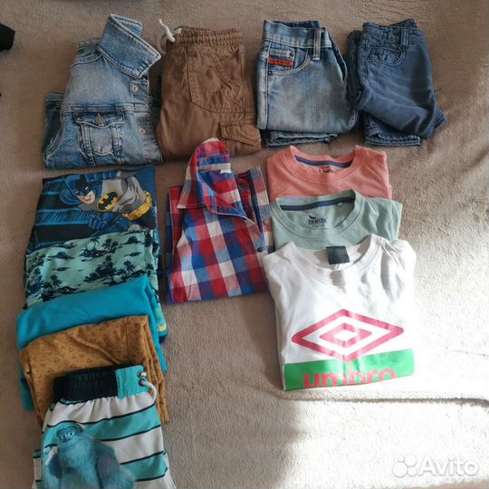 Шорты, джинсы, футболки, джинсовка,на рост 110-128
