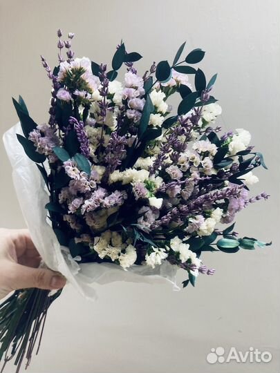 Лавандовый букет/букеты из сухоцветов