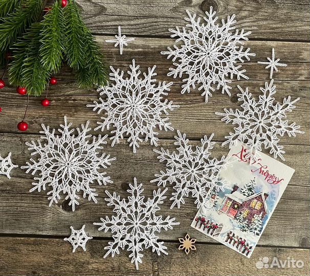 Новогодний декор, снежинки 