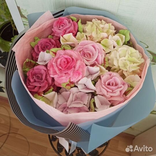 Сладкий букет из зефира