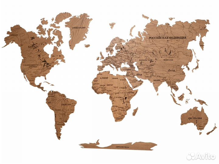 Деревянные карты мира в Стерлитамак