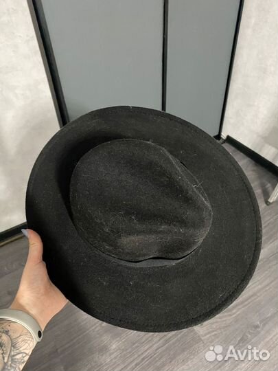 Шляпа фетровая женская черная