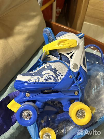 Роликовые коньки раздвижные 31-34 размер