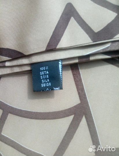 Шёлковый винтажный шарф