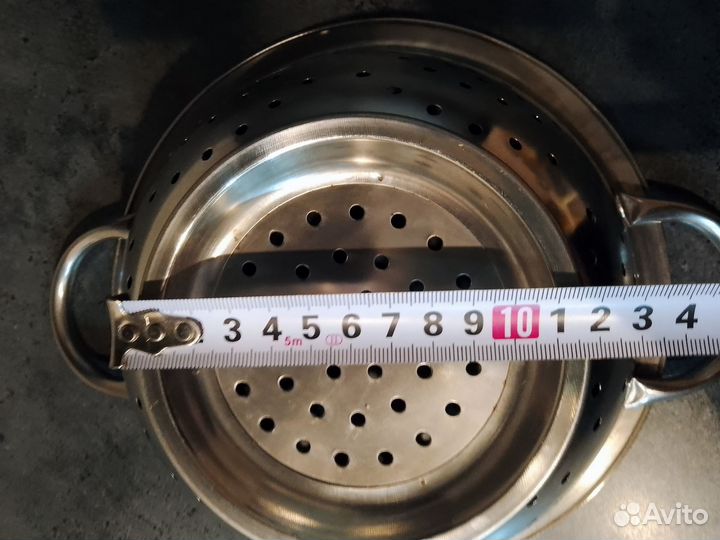 Дуршлаг из нержавеющей стали диаметр 24 см