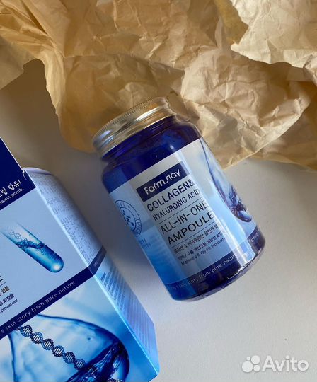 Сыворотка для лица с коллагеном Farm Stay Корея