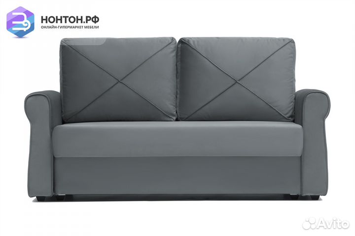 Диван еврокнижка Лира темно-серый