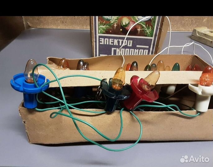 Елочная гирлянда цветы СССР. Редкость 1973