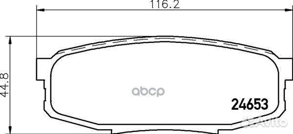 NP1064 колодки дисковые задние Toyota Land Cru