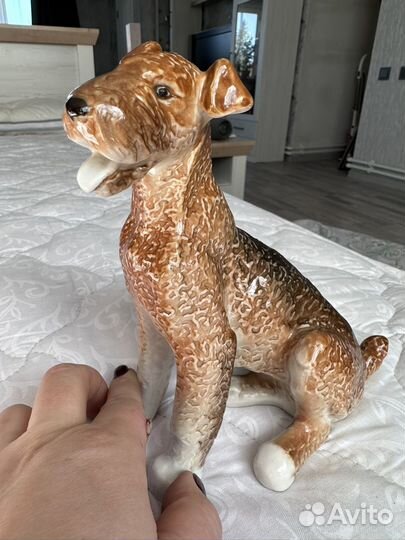 Фарфоровый эрдельтерьер лфз