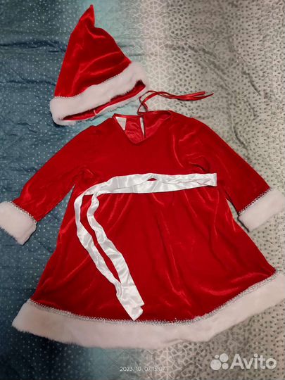 Костюм карнавальный Санта девочка